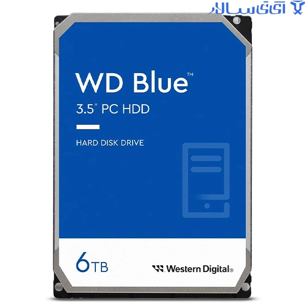 هارد اینترنال وسترن دیجیتال آبی 6 ترابایت مدل Blue WD60EZRZ