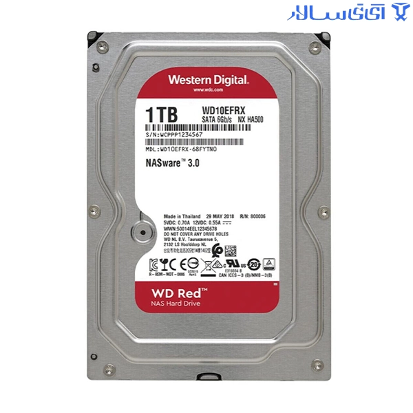 هارد اینترنال وسترن دیجیتال قرمز 1 ترابایت Red WD10EFRX